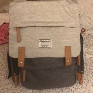 Eddie Bauer Multi pocket book bag/diaper bag